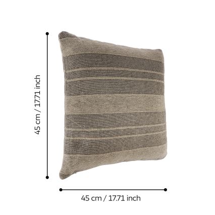 Eglo 420125 - Dekoračný vankúš CHEVERY 45x45 cm hnedý