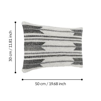 Eglo 420126 - Dekoratívny vankúš CHEVERY 30x50 cm sivý