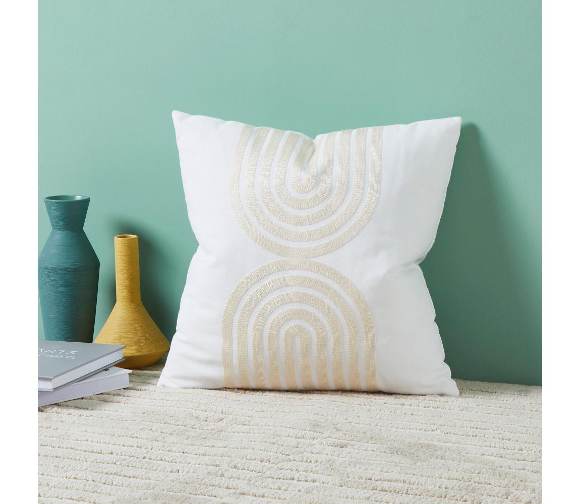 Eglo 420238 - Dekoratívny vankúš BERHALA 45x45 cm biela/béžová 420238