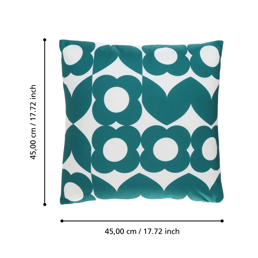 Eglo 420246 - Dekoračný vankúš TSUNAN 45x45 cm zelený