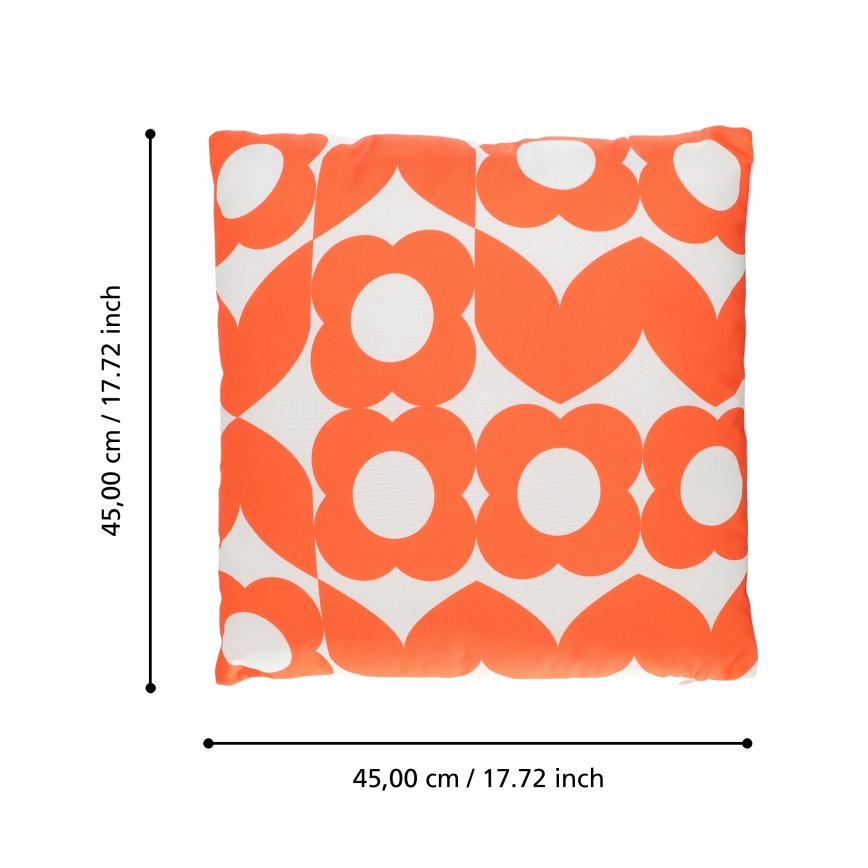 Eglo 420247 - Dekoratívny vankúš TSUNAN 45x45 cm oranžový