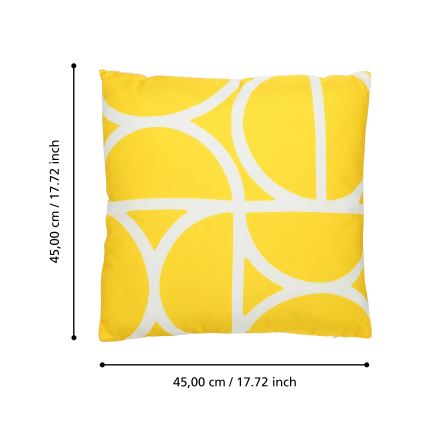 Eglo 420248 - Dekoratívny vankúš TSUNAN 45x45 cm žltý