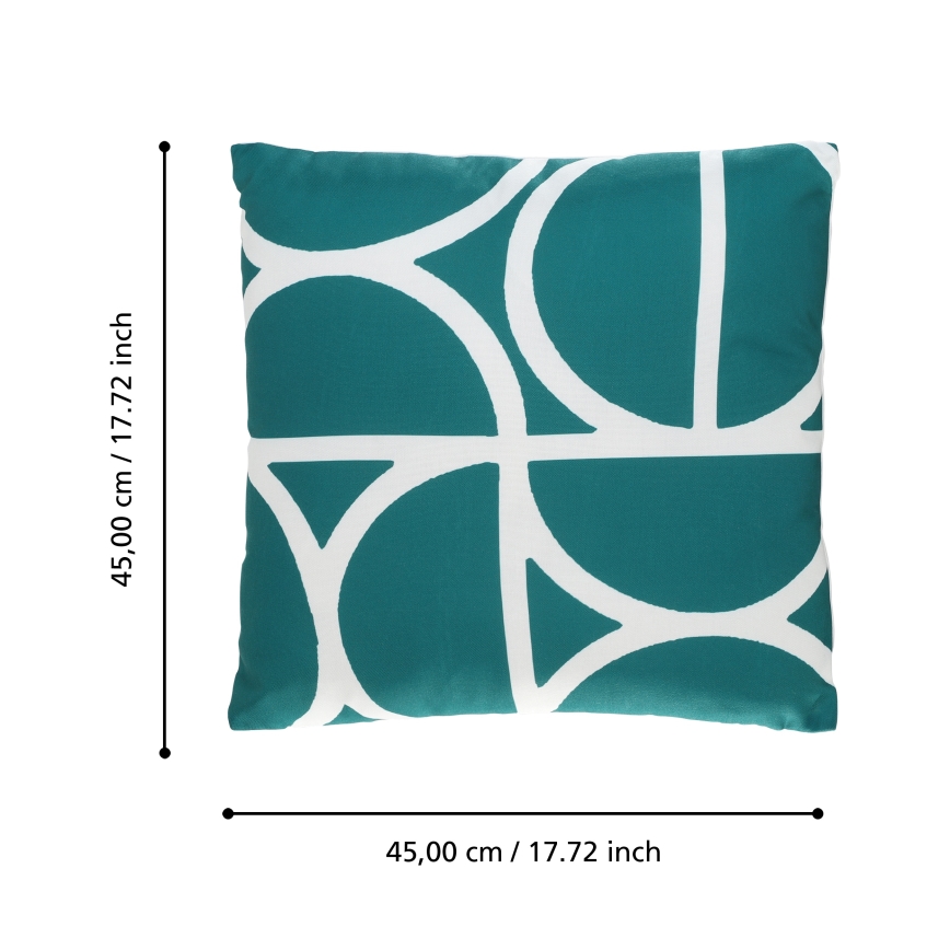 Eglo 420249 - Dekoračný vankúš TSUNAN 45x45 cm zelený