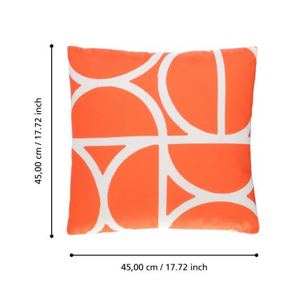 Eglo 420251 - Dekoračný vankúš TSUNAN 45x45 cm oranžový