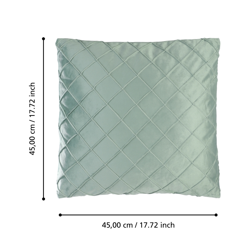 Eglo 420252 - Dekoračný vankúš SHOURA 45x45 cm zelený
