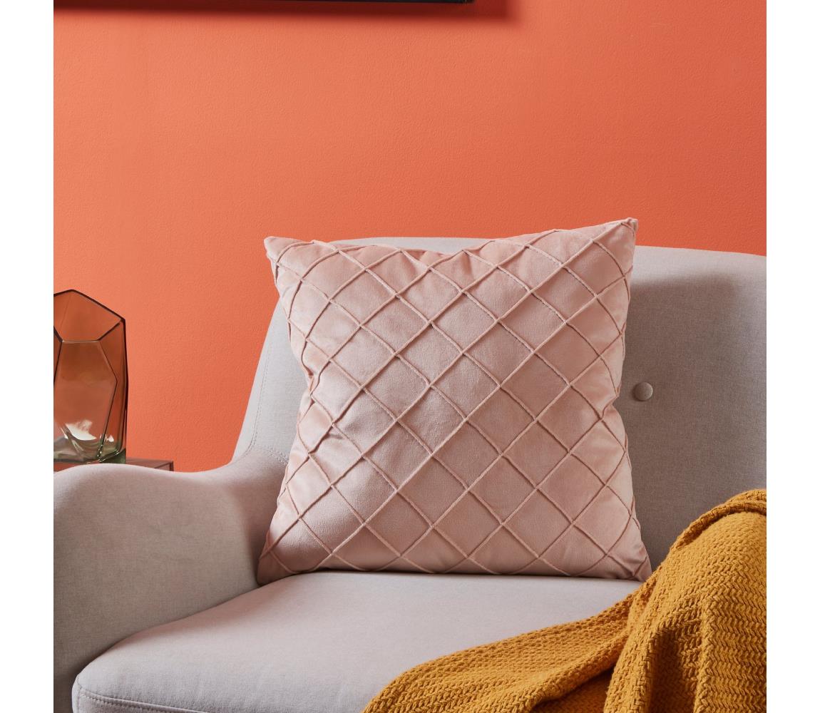 Eglo 420253 - Dekoratívny vankúš SHOURA 45x45 cm ružový 420253