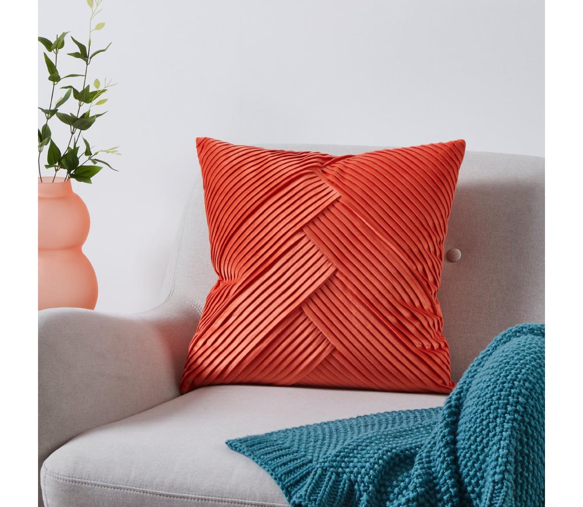 Eglo 420264 - Dekoračný vankúš SHOURA 45x45 cm oranžový 420264