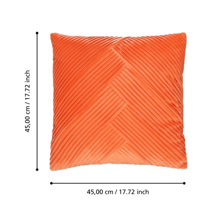 Eglo 420264 - Dekoračný vankúš SHOURA 45x45 cm oranžový