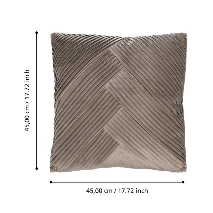Eglo 420266 - Dekoratívny vankúš SHOURA 45 x 45 cm hnedý