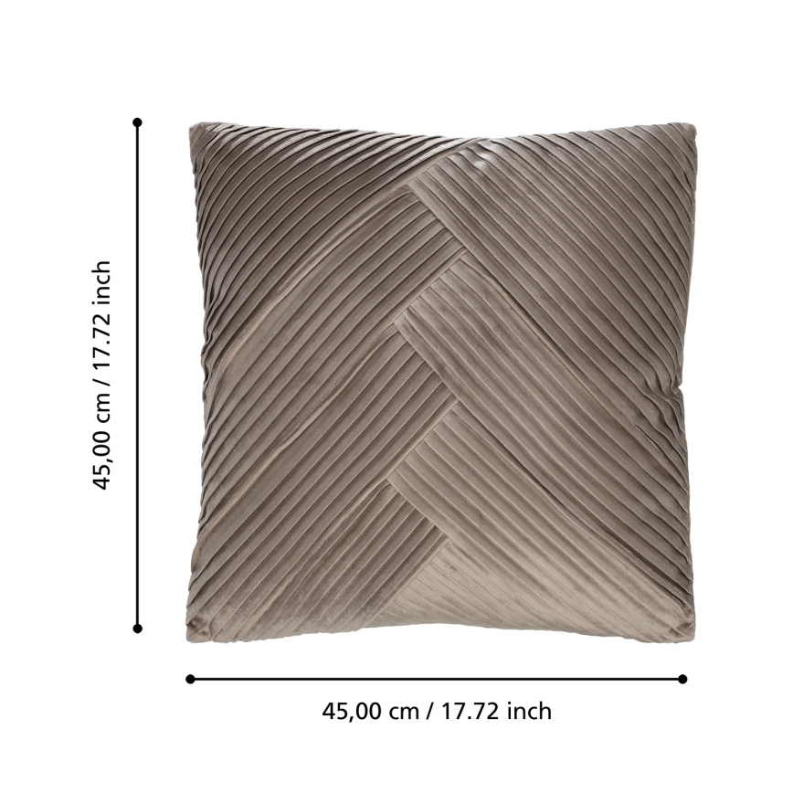Eglo 420266 - Dekoratívny vankúš SHOURA 45 x 45 cm hnedý
