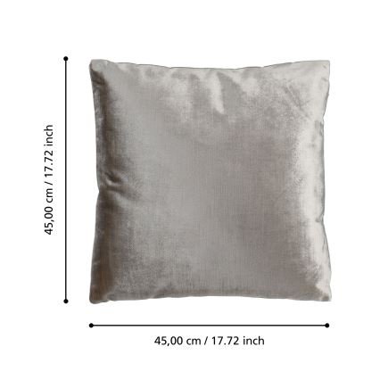Eglo 420267 - Dekoratívny vankúš SINGU 45x45 cm sivý