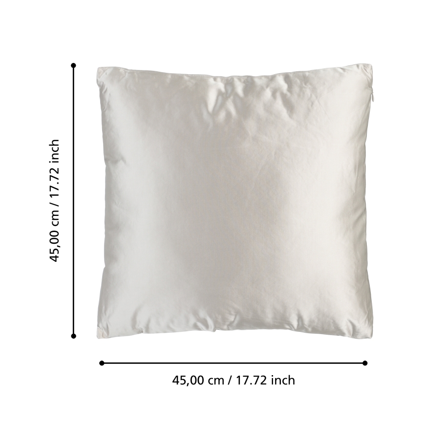 Eglo 420273 - Dekoračný vankúš KYONAN 45x45 cm sivá
