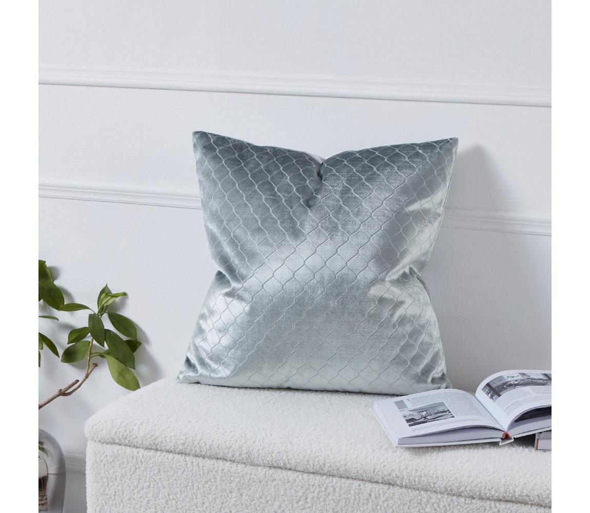 Eglo 420283 - Dekoračný vankúš SINGU 45x45 cm sivý 420283