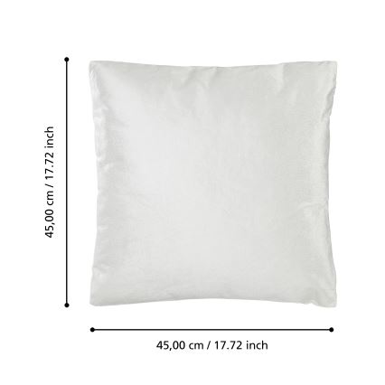 Eglo 420286 - Dekoratívny vankúš SINGU 45x45 cm biela