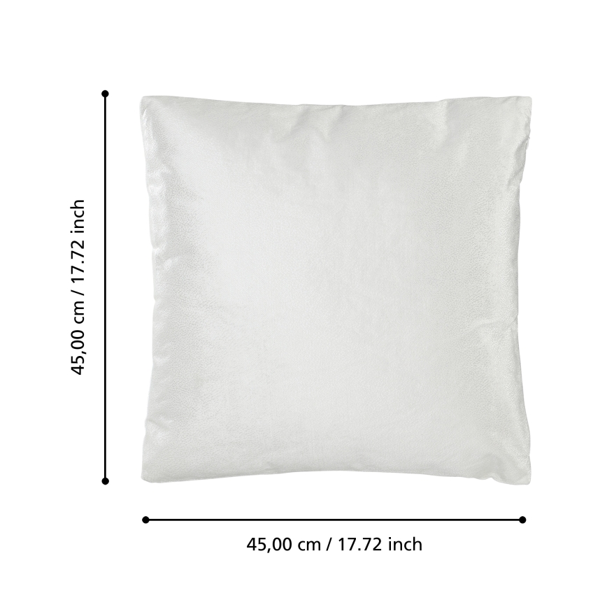 Eglo 420286 - Dekoratívny vankúš SINGU 45x45 cm biela