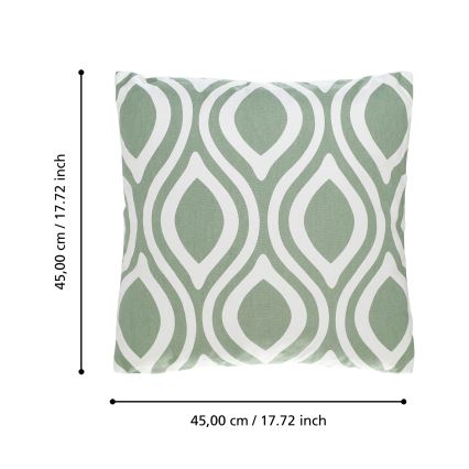 Eglo 420294 - Dekoratívny vankúš CHEVERY 45x45 cm zelený