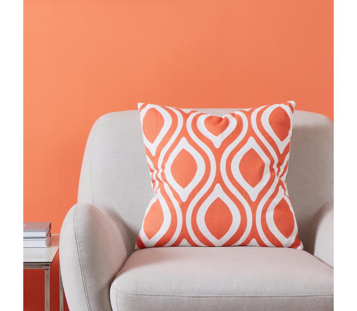Eglo 420295 - Dekoratívny vankúš CHEVERY 45x45 cm oranžový 420295