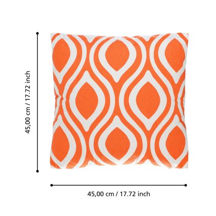Eglo 420295 - Dekoratívny vankúš CHEVERY 45x45 cm oranžový