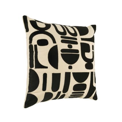 Eglo 420307 - Dekoračný vankúš CHEVERY 45x45 cm krémová/čierna