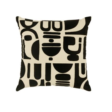 Eglo 420307 - Dekoračný vankúš CHEVERY 45x45 cm krémová/čierna