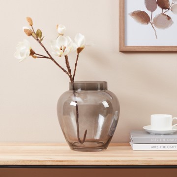 Eglo 421211 - Sklenená váza ASINDRO 23,5x22 cm čierna/dymová