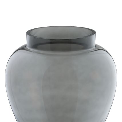 Eglo 421211 - Sklenená váza ASINDRO 23,5x22 cm čierna/dymová