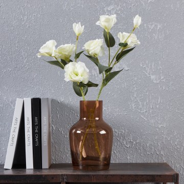 Eglo 421221 - Sklenená váza SIRANANA 22x14,5 cm hnedá/dymová