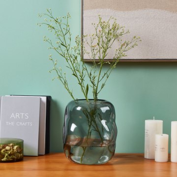 Eglo 421239 - Sklenená váza MAROSAVA 23x20 cm čierna/dymová