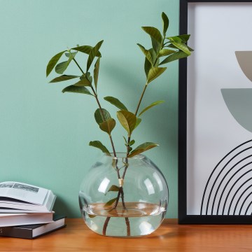 Eglo 421241 - Sklenená váza MAROSAVA 17x20 cm sivá/dymová