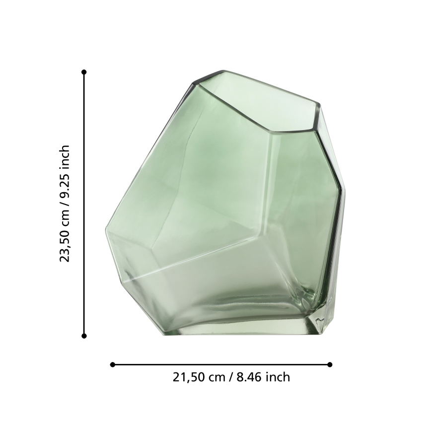 Eglo 421348 - Sklenená váza CLONONY 23,5x15x21,5 cm zelená