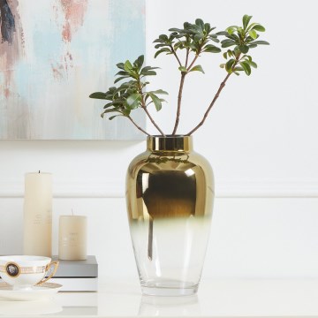 Eglo 421358 - Sklenená váza KENYASI 27x15,5 cm zlatá