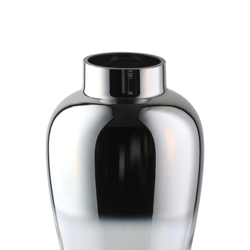 Eglo 421359 - Sklenená váza KENYASI 27x15,5 cm lesklý chróm