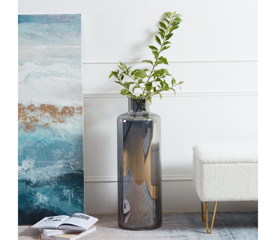 Eglo 421381 - Sklenená váza NABAS 73x25 cm čierna/dymová 421381