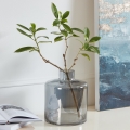 Eglo 421385 - Sklenená váza NABAS 24,5x21 cm čierna/dymová