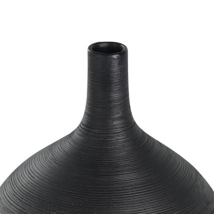 Eglo - Keramická váza 22x16 cm čierna/zlatá