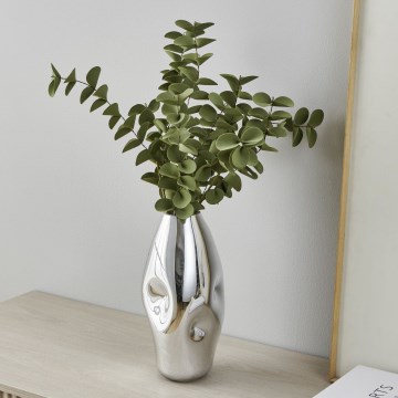 Eglo 421682 - Sklenená váza XIPORAI 28,5x14,5 cm lesklý chróm