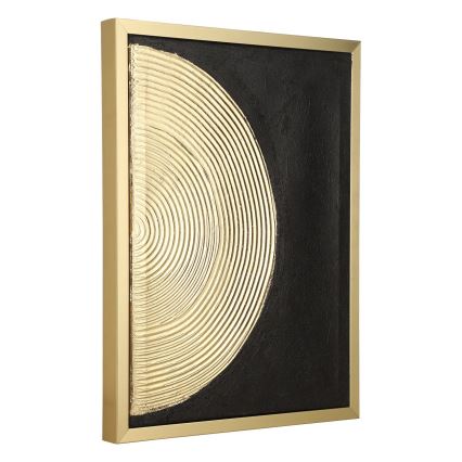 Eglo - SADA 2x Obraz na plátne 43x33 cm čierna/zlatá