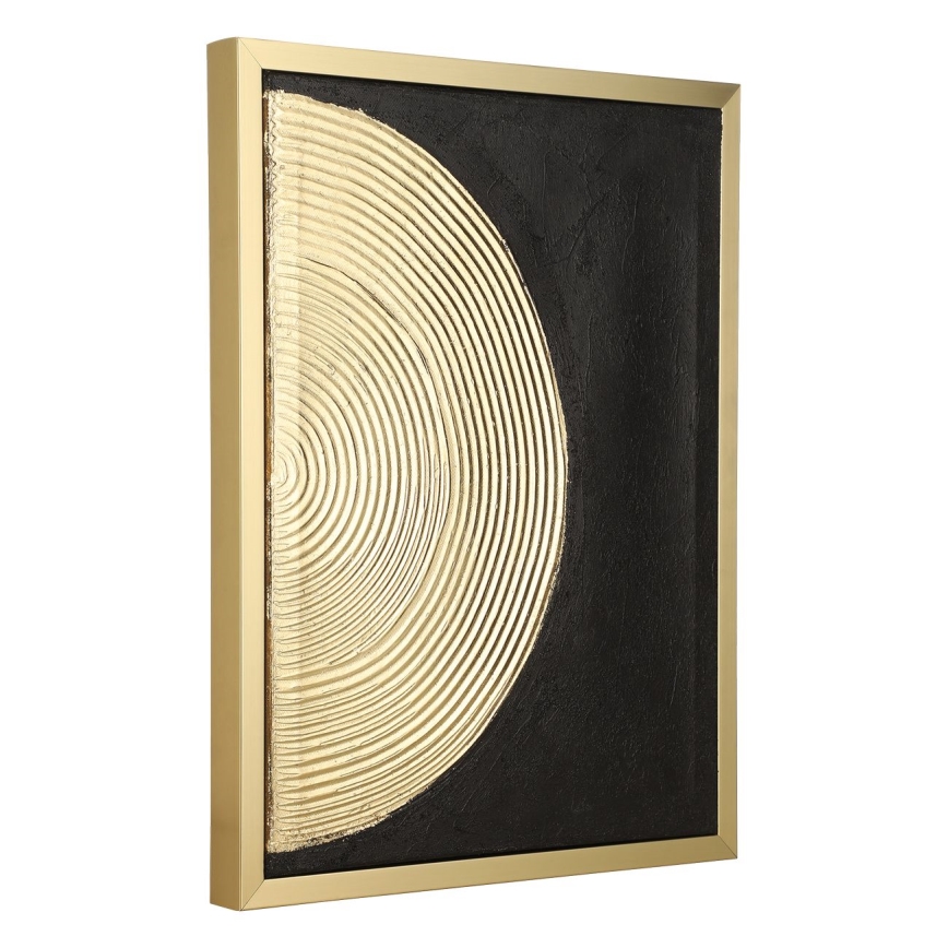 Eglo - SADA 2x Obraz na plátne 43x33 cm čierna/zlatá