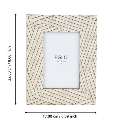 Eglo - Fotorámček 10x15 cm béžová