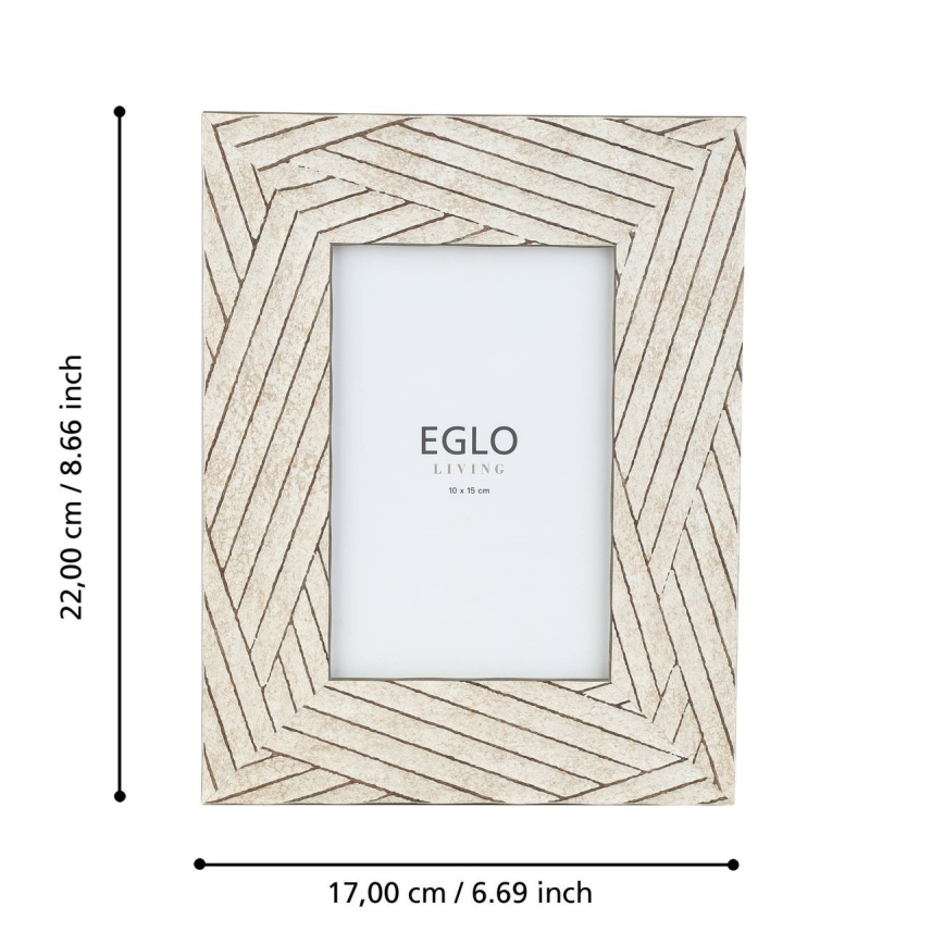 Eglo - Fotorámček 10x15 cm béžová