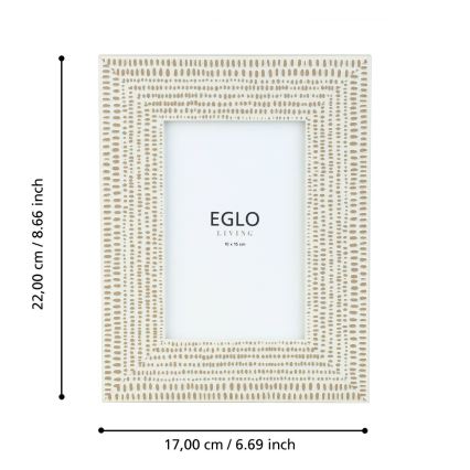 Eglo - Fotorámček 10x15 cm krémová