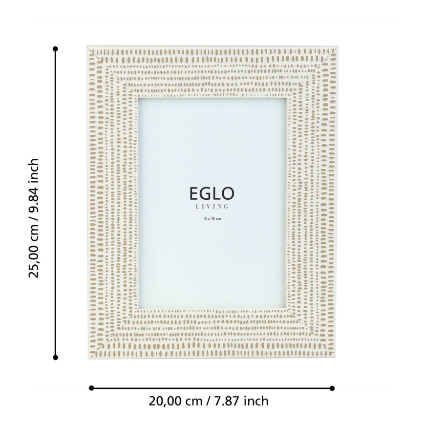 Eglo - Fotorámček 13x18 cm krémová