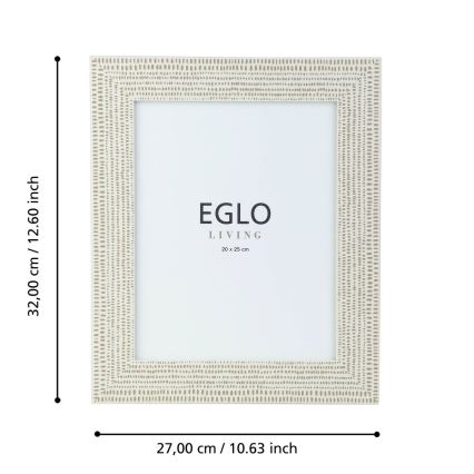 Eglo - Fotorámček 20x25 cm krémová
