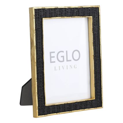 Eglo - Fotorámček 13x18 cm čierna/zlatá