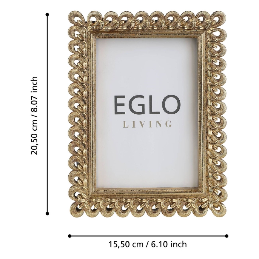 Eglo - Fotorámček 10x15 cm zlatá
