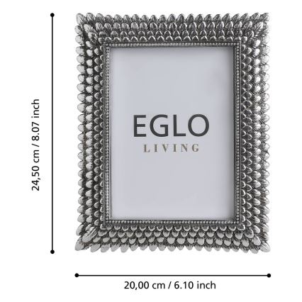 Eglo - Fotorámček 13x18 cm strieborná