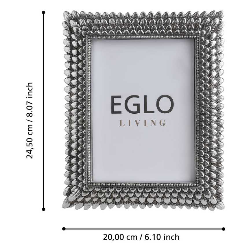 Eglo - Fotorámček 13x18 cm strieborná