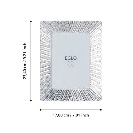 Eglo 423221 - Fotorámček BUGRINO 13x18 cm strieborný