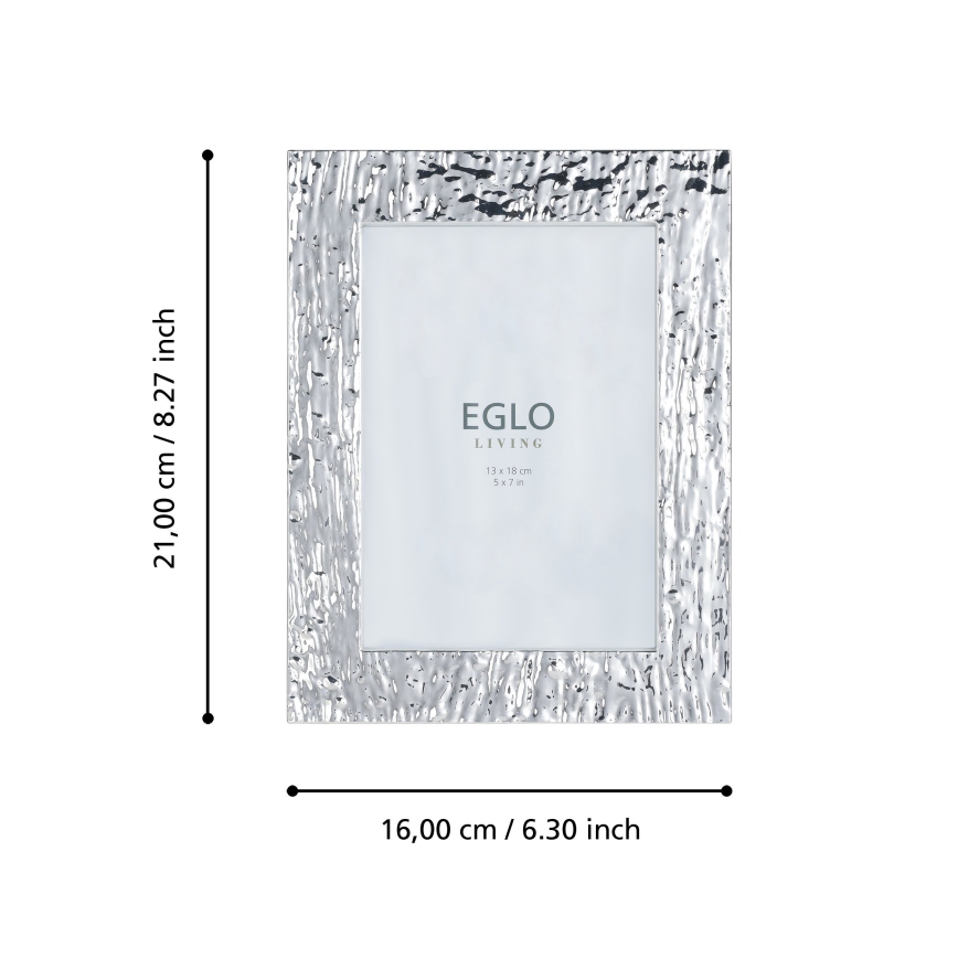 Eglo 423222 - Fotorámček BUGRINO 13x18 cm strieborný