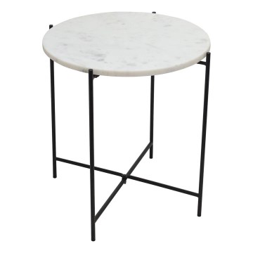 Eglo 424001 - Odkladací stolík TOWADA 44 cm mramor/čierna